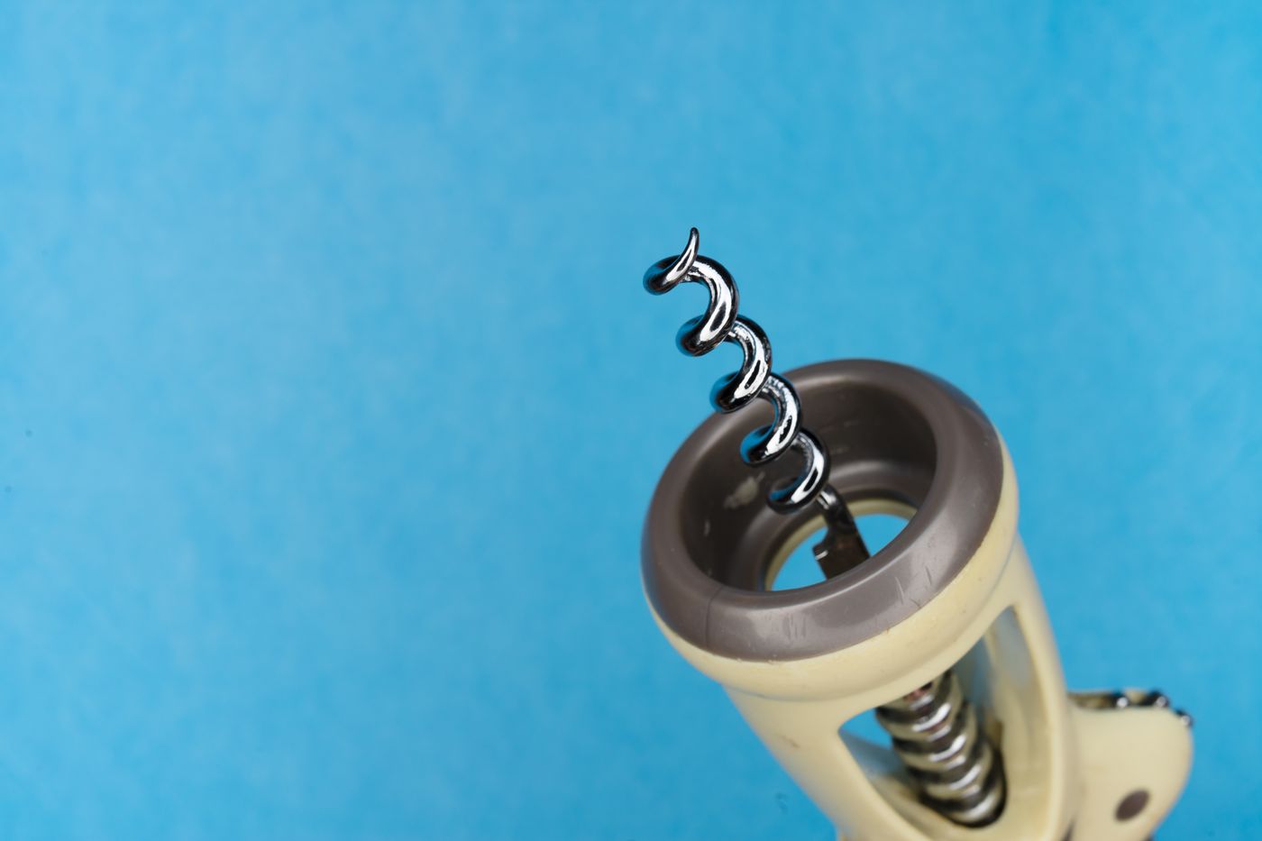 A classic corkscrew wine opener, a practical non-bottle gift for a host